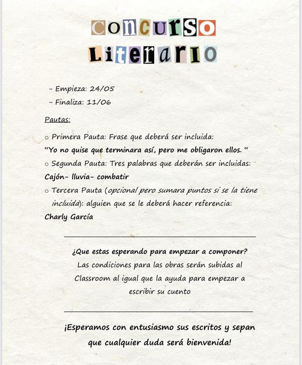 Concurso Literario